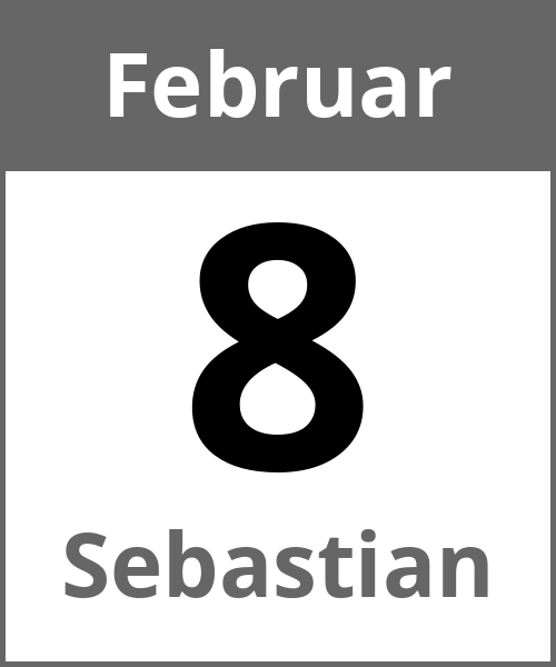 Feiertag Sebastian Februar 8.2.