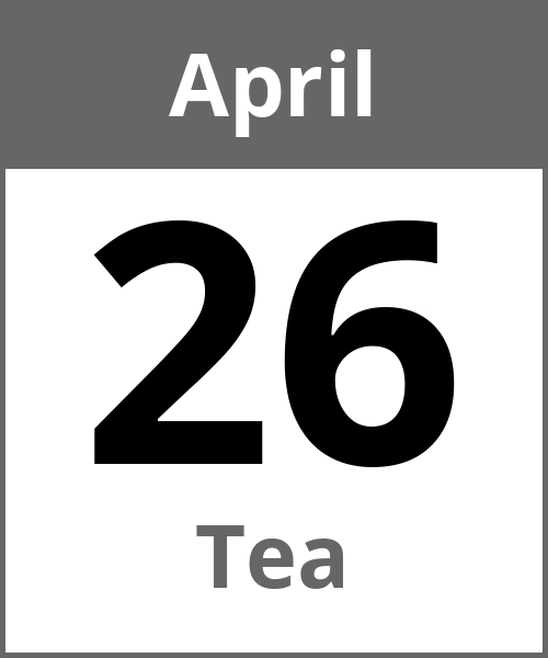 Feiertag Tea April 26.4.