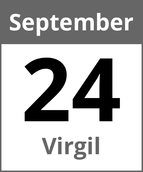 Feiertag Virgil September 24.9.