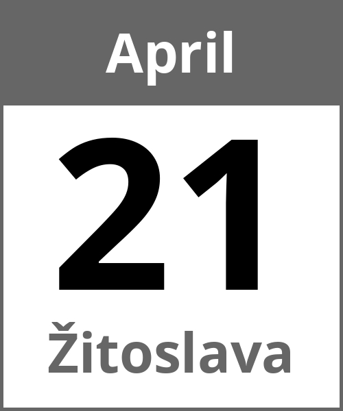 Feiertag Žitoslava April 21.4.