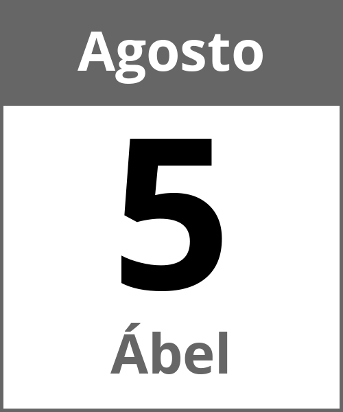 Fiesta Ábel Agosto 5.8.