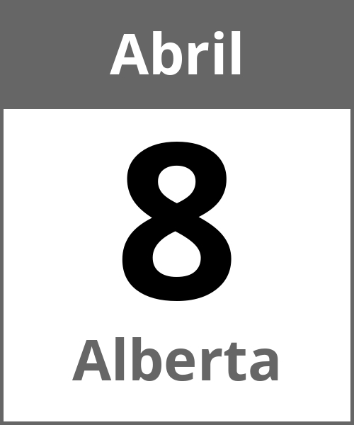 Fiesta Alberta Abril 8.4.