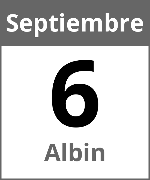 Fiesta Albin Septiembre 6.9.