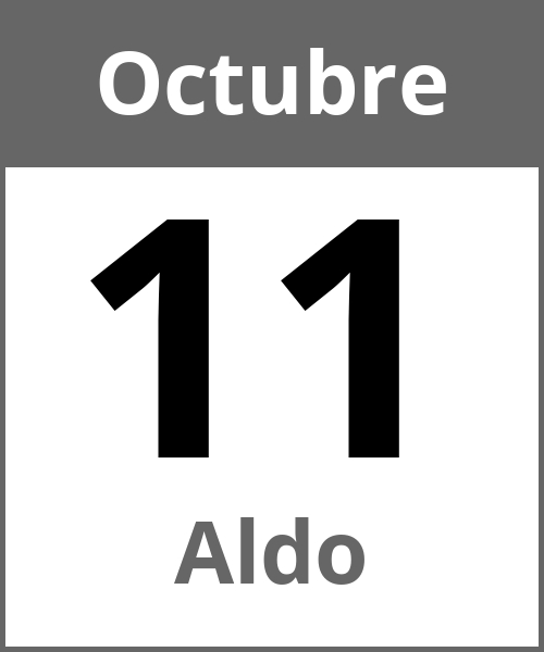 Fiesta Aldo Octubre 11.10.