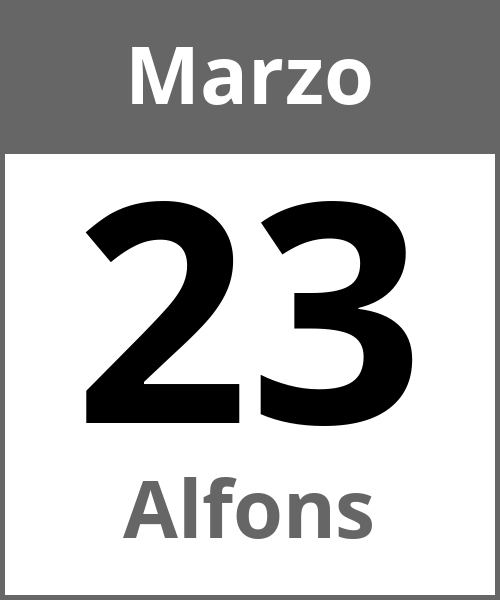 Fiesta Alfons Marzo 23.3.