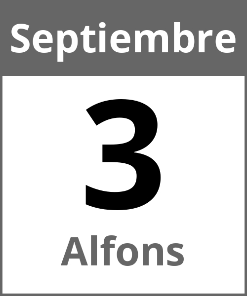 Fiesta Alfons Septiembre 3.9.