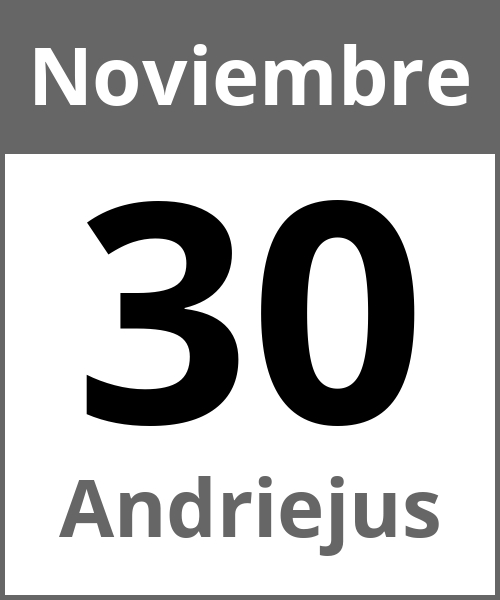 Fiesta Andriejus Noviembre 30.11.