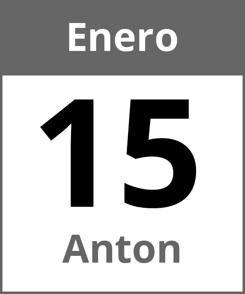 Fiesta Anton Enero 15.1.