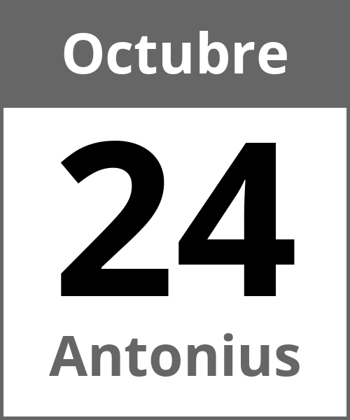 Fiesta Antonius Octubre 24.10.