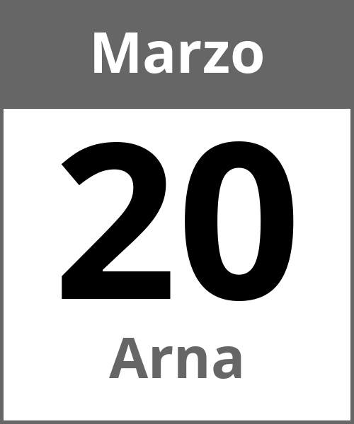 Fiesta Arna Marzo 20.3.