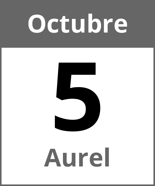 Fiesta Aurel Octubre 5.10.