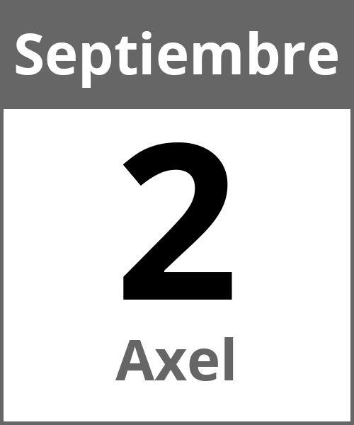 Fiesta Axel Septiembre 2.9.