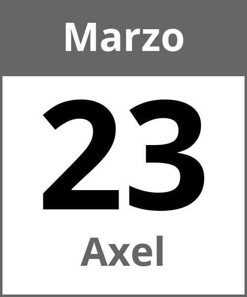 Fiesta Axel Marzo 23.3.