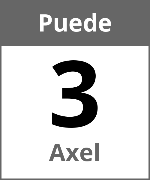 Fiesta Axel Puede 3.5.