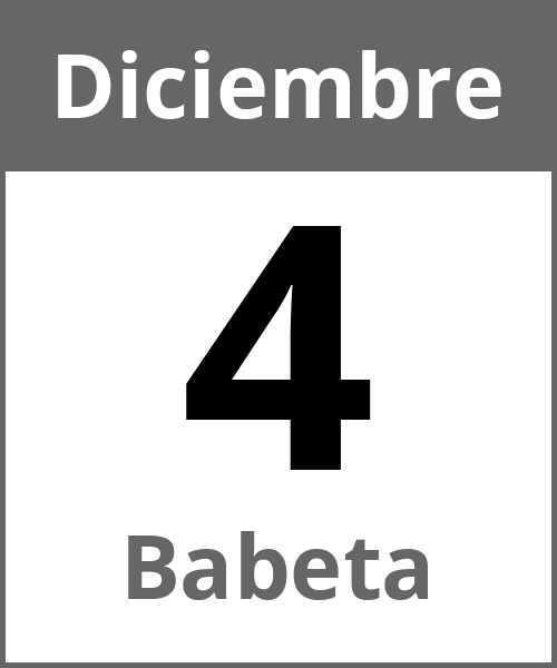 Fiesta Babeta Diciembre 4.12.