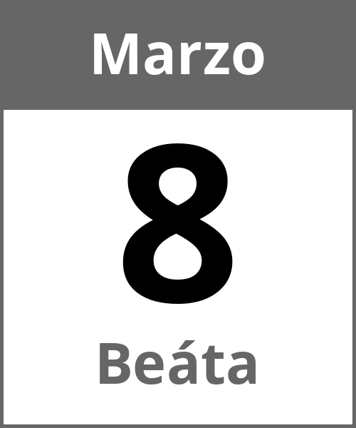 Fiesta Beáta Marzo 8.3.