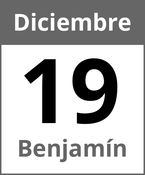 Fiesta Benjamín Diciembre 19.12.