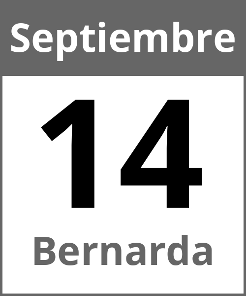 Fiesta Bernarda Septiembre 14.9.