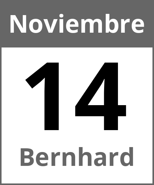 Fiesta Bernhard Noviembre 14.11.