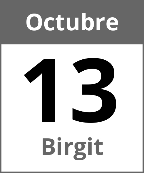 Fiesta Birgit Octubre 13.10.