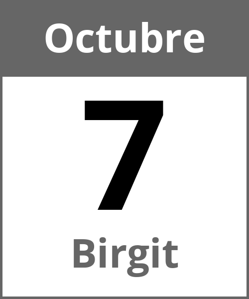 Fiesta Birgit Octubre 7.10.