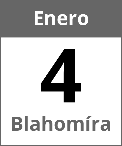 Fiesta Blahomíra Enero 4.1.