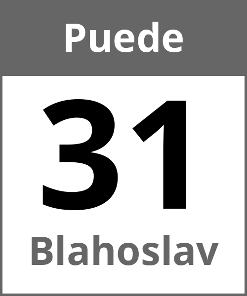 Fiesta Blahoslav Puede 31.5.