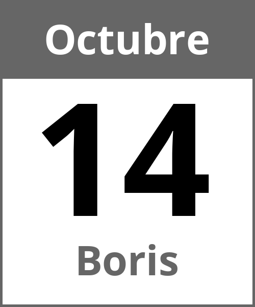 Fiesta Boris Octubre 14.10.