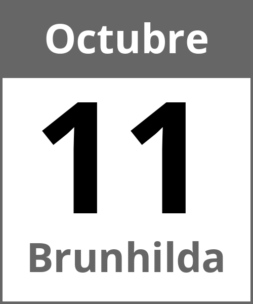 Fiesta Brunhilda Octubre 11.10.