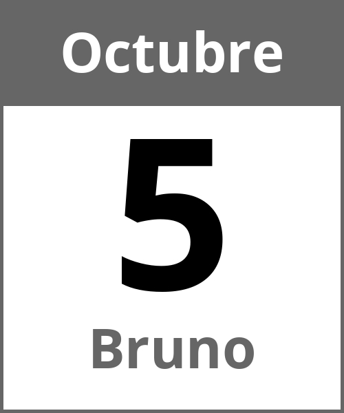 Fiesta Bruno Octubre 5.10.