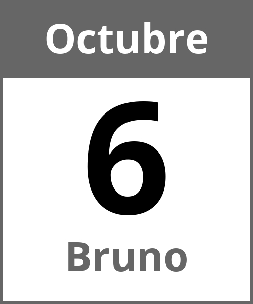 Fiesta Bruno Octubre 6.10.