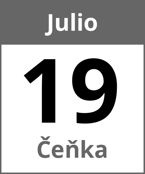 Fiesta Čeňka Julio 19.7.