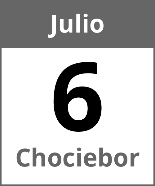 Fiesta Chociebor Julio 6.7.