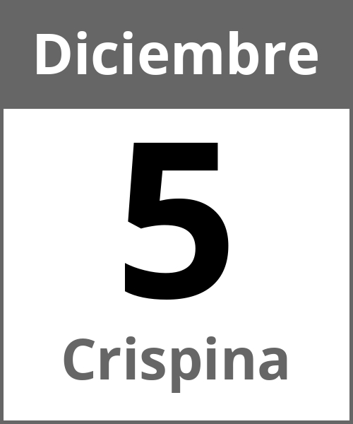 Fiesta Crispina Diciembre 5.12.