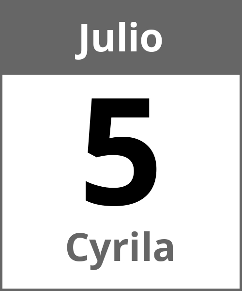 Fiesta Cyrila Julio 5.7.