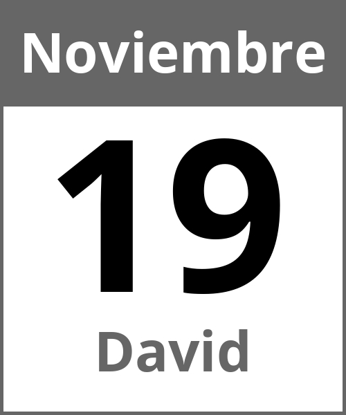 Fiesta David Noviembre 19.11.