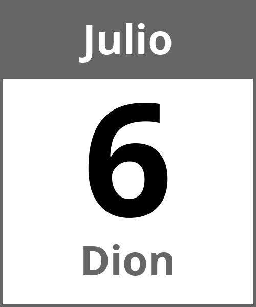 Fiesta Dion Julio 6.7.