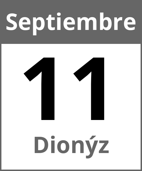 Fiesta Dionýz Septiembre 11.9.