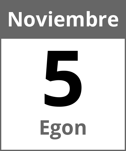 Fiesta Egon Noviembre 5.11.