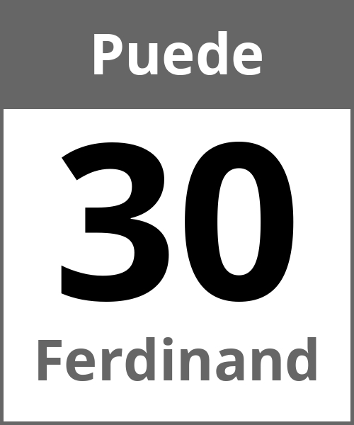 Fiesta Ferdinand Puede 30.5.