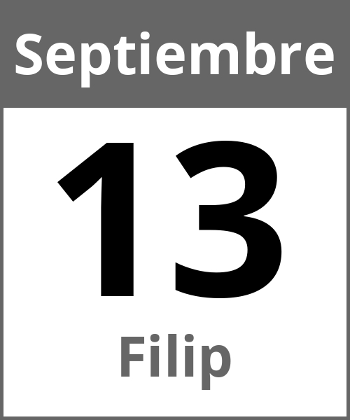 Fiesta Filip Septiembre 13.9.