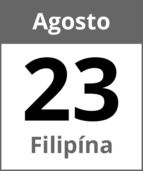 Fiesta Filipína Agosto 23.8.