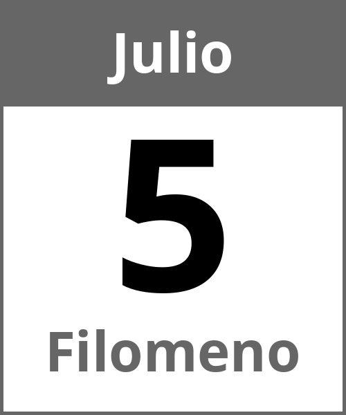 Fiesta Filomeno Julio 5.7.