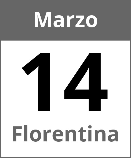 Fiesta Florentina Marzo 14.3.