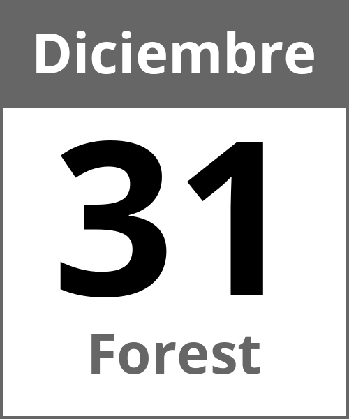 Fiesta Forest Diciembre 31.12.