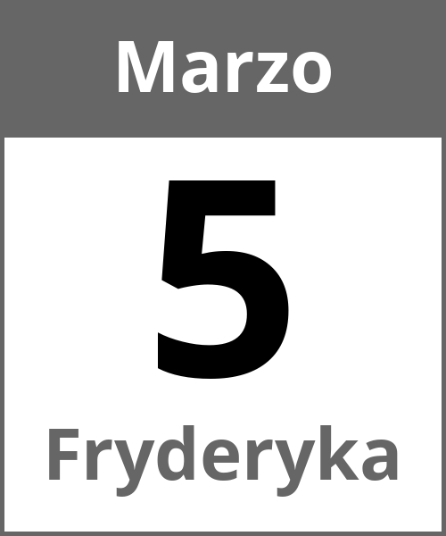 Fiesta Fryderyka Marzo 5.3.