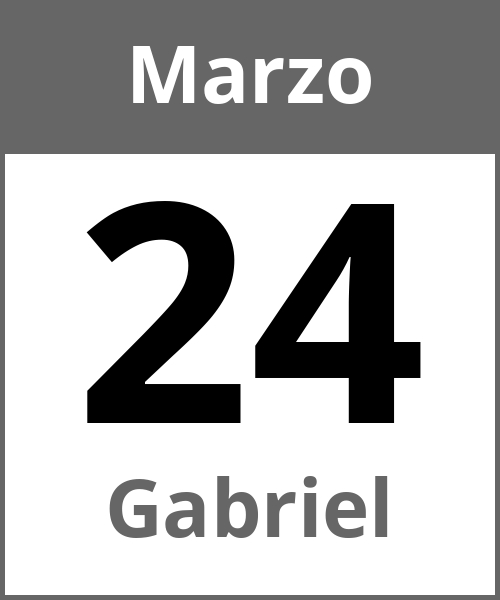 Fiesta Gabriel Marzo 24.3.