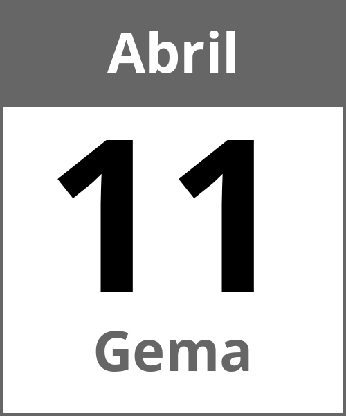 Fiesta Gema Abril 11.4.