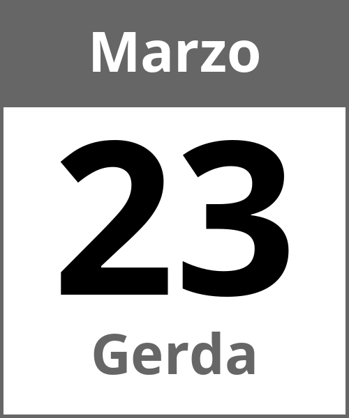 Fiesta Gerda Marzo 23.3.