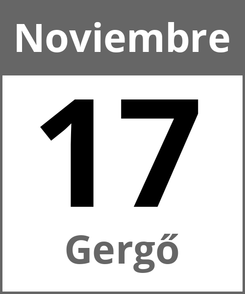 Fiesta Gergő Noviembre 17.11.